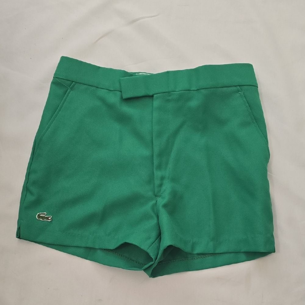 Lacoste Izod Collaboration, Vintagr Women's High Waist Emerald Shorts M